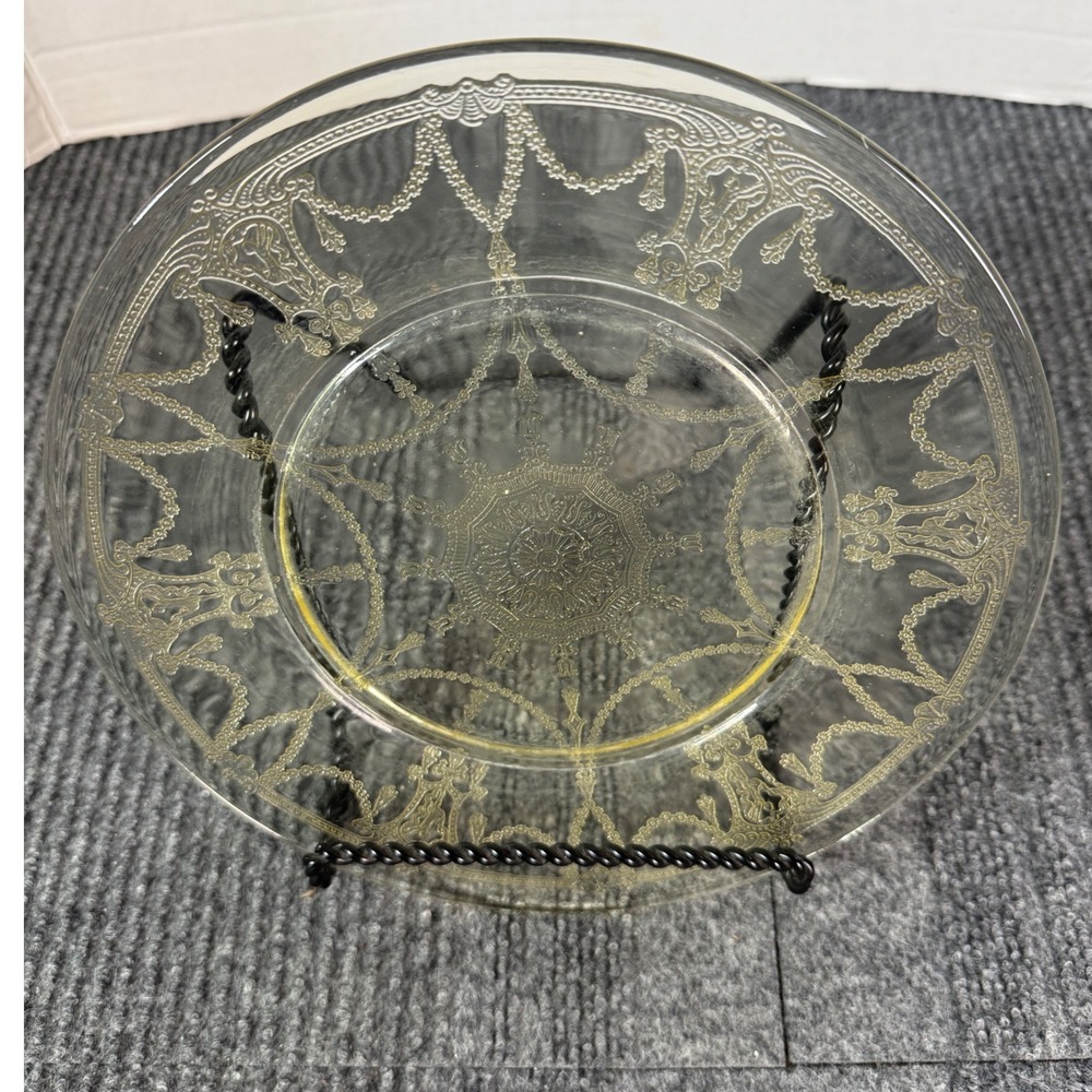 Vintage Hocking Glass Princess Yellow Depression Glass Luncheon Plate 9 Inch